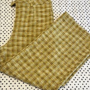 Cider Textured Plaid Trousers